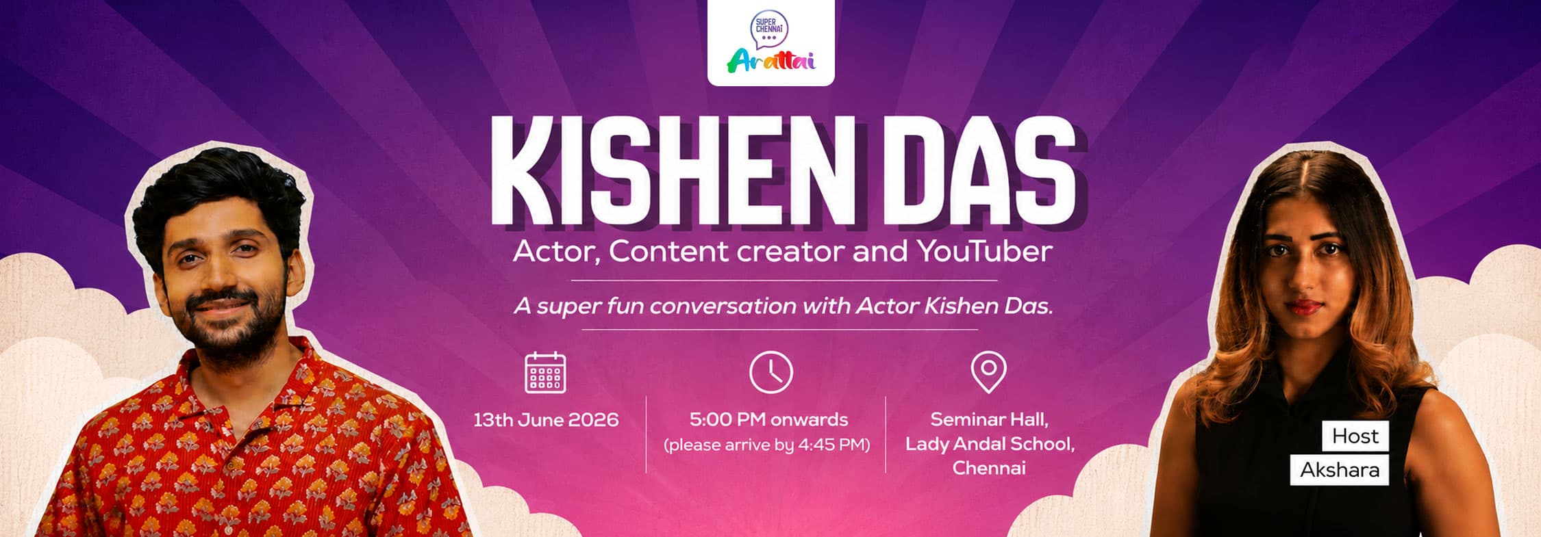 Kishen Das content creator in chennai 